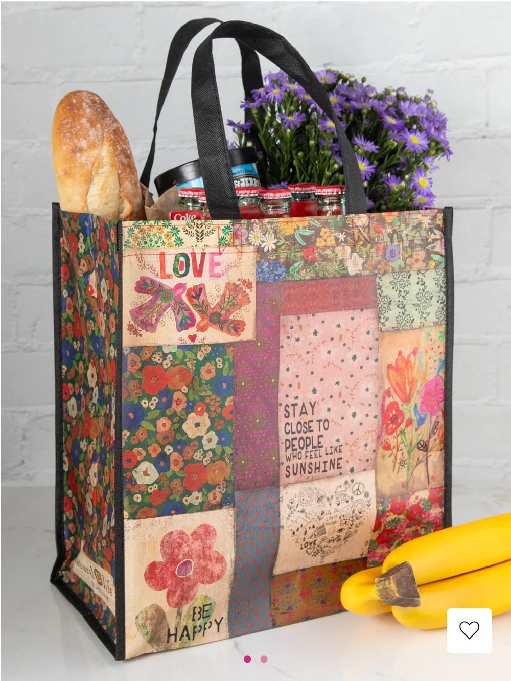 3/$15 NEW Natural Life reusable grocery or gift bag